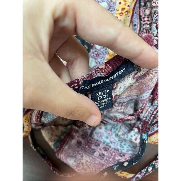 American Eagle Patchwork Tank Top Size X-Small - Picture 4 of 7